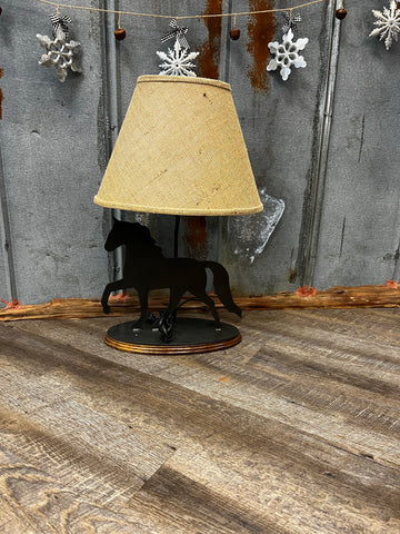 Silhouette Horse Lamp With Shade