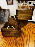 3 Piece Wooden Crate Set